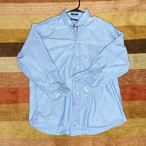 Chaps Ralph Laure Men's Sky Blue Casual Button-Down Shirt